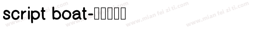 script boat字体转换